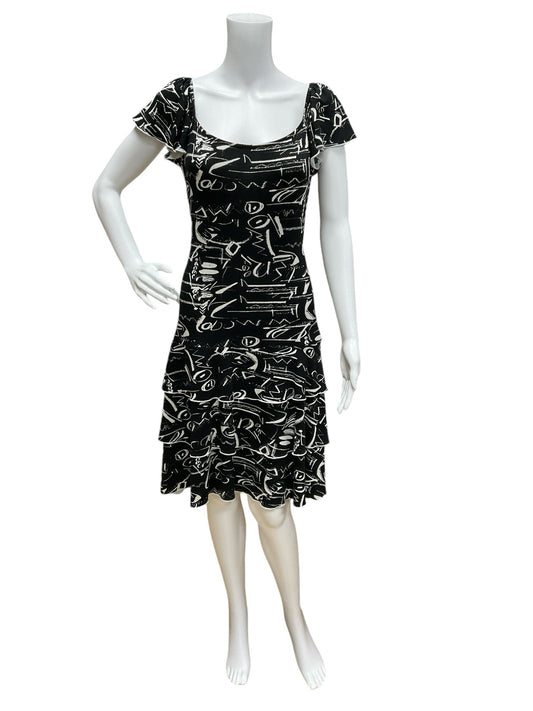 michael tyler Size S black/tan Print Dress