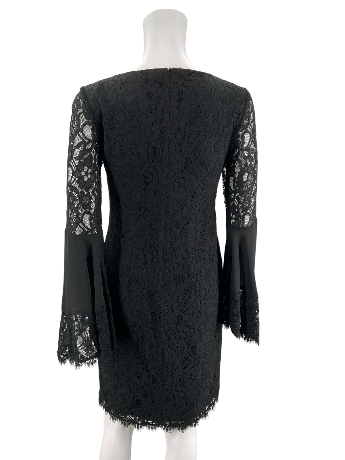 Antonio Melani Black Lace Bell Sleeve Dress - Size 0 - ONLINE ONLY