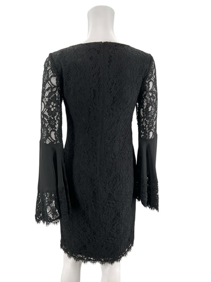 Antonio Melani Black Lace Bell Sleeve Dress - Size 0 - ONLINE ONLY
