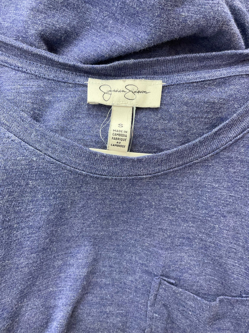 Jessica Simpson Blue Heathered Pre-Owned Ladies Dress - Size Small