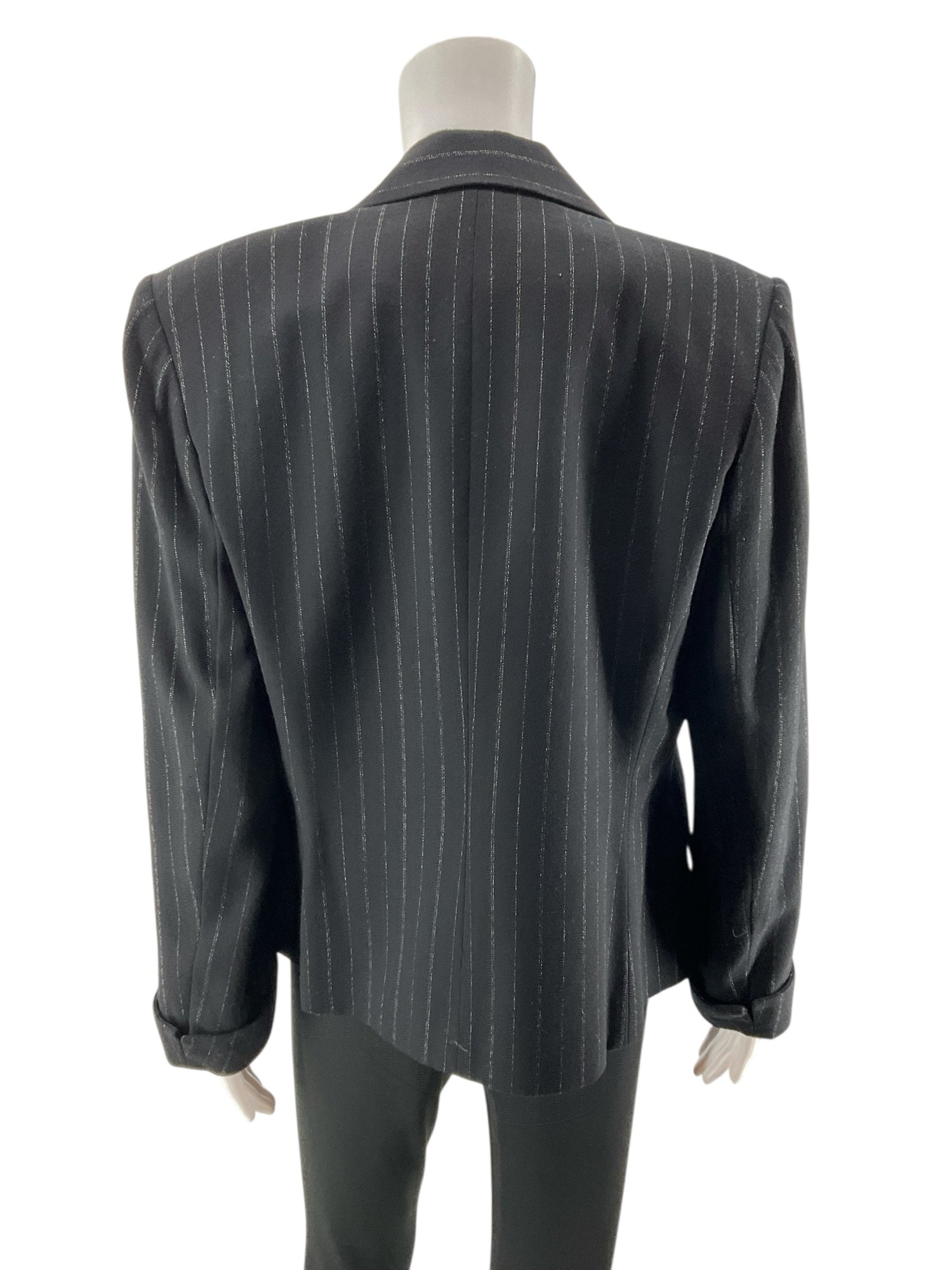 Kasper for A.S.L.Kasper for A.S.L. Pinstripe Notched Collar Blazer Jacket Size 10