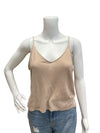 Zara Beige Linen Top Size Small