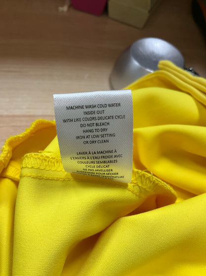 JEL Atelier Yellow Tech Stretch Cropped Capri Pants Size L - ONLINE ONLY