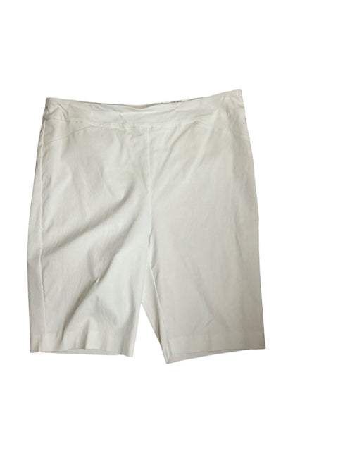 Charter Club White Tummy Control Bermuda Shorts Size Large NWT