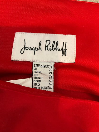 Joseph Ribkoff Red Fit &amp; Flare Jersey Dress with Pockets Size 18 - ONLINE ONLY