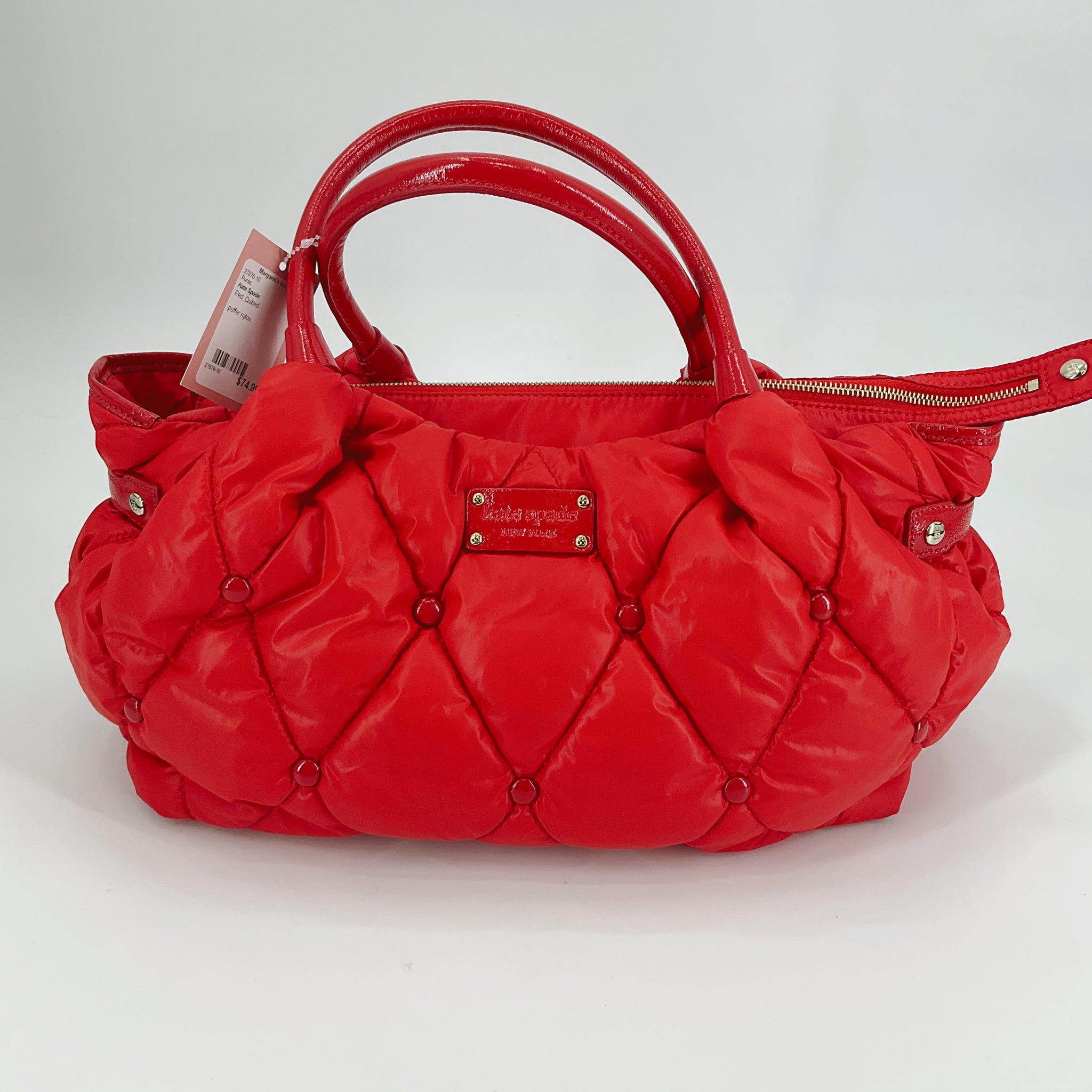 Kate Spade Red Quilted Pre-Owned Ladies Purse