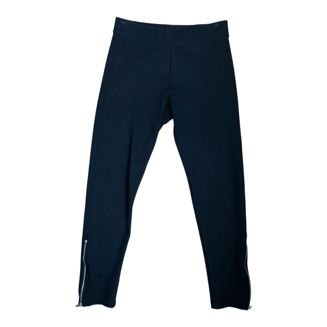 Gap Ponte Knit Ankle Zip Leggings Black Mid Rise Size Medium
