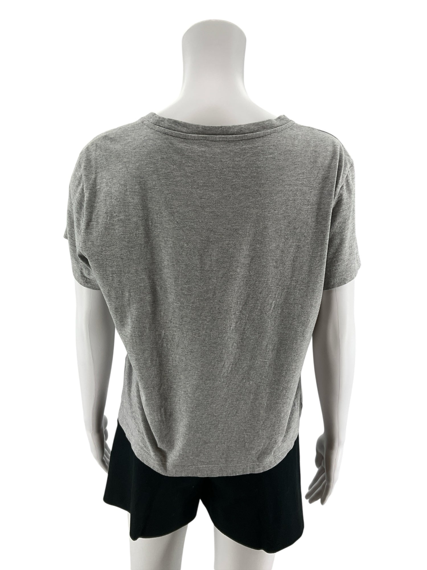 Everlane The Organic Cotton Box-Cut Pocket Tee Womens Size M Heather Gray