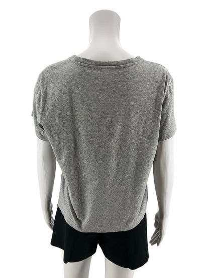 Everlane The Organic Cotton Box-Cut Pocket Tee Womens Size M Heather Gray
