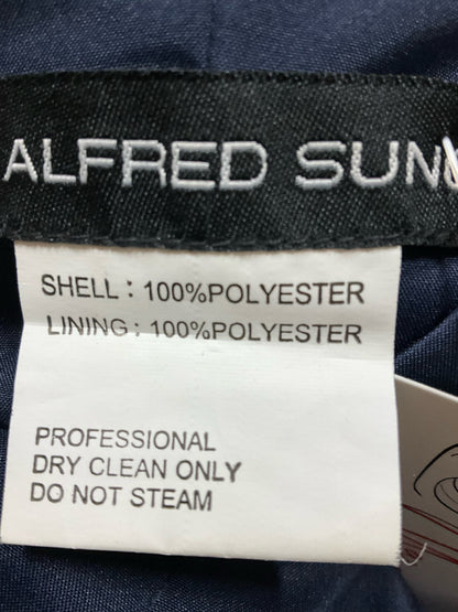 Alfred Sung Navy Blue Sleeveless V-Neck Tie-Waist Dress - Size 2 - ONLINE ONLY