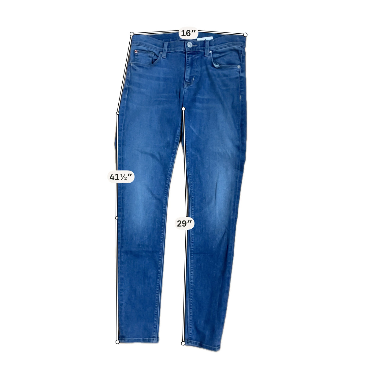 Hudson Krista Super Skinny Jeans Vaca Wash Size 6 - ONLINE ONLY
