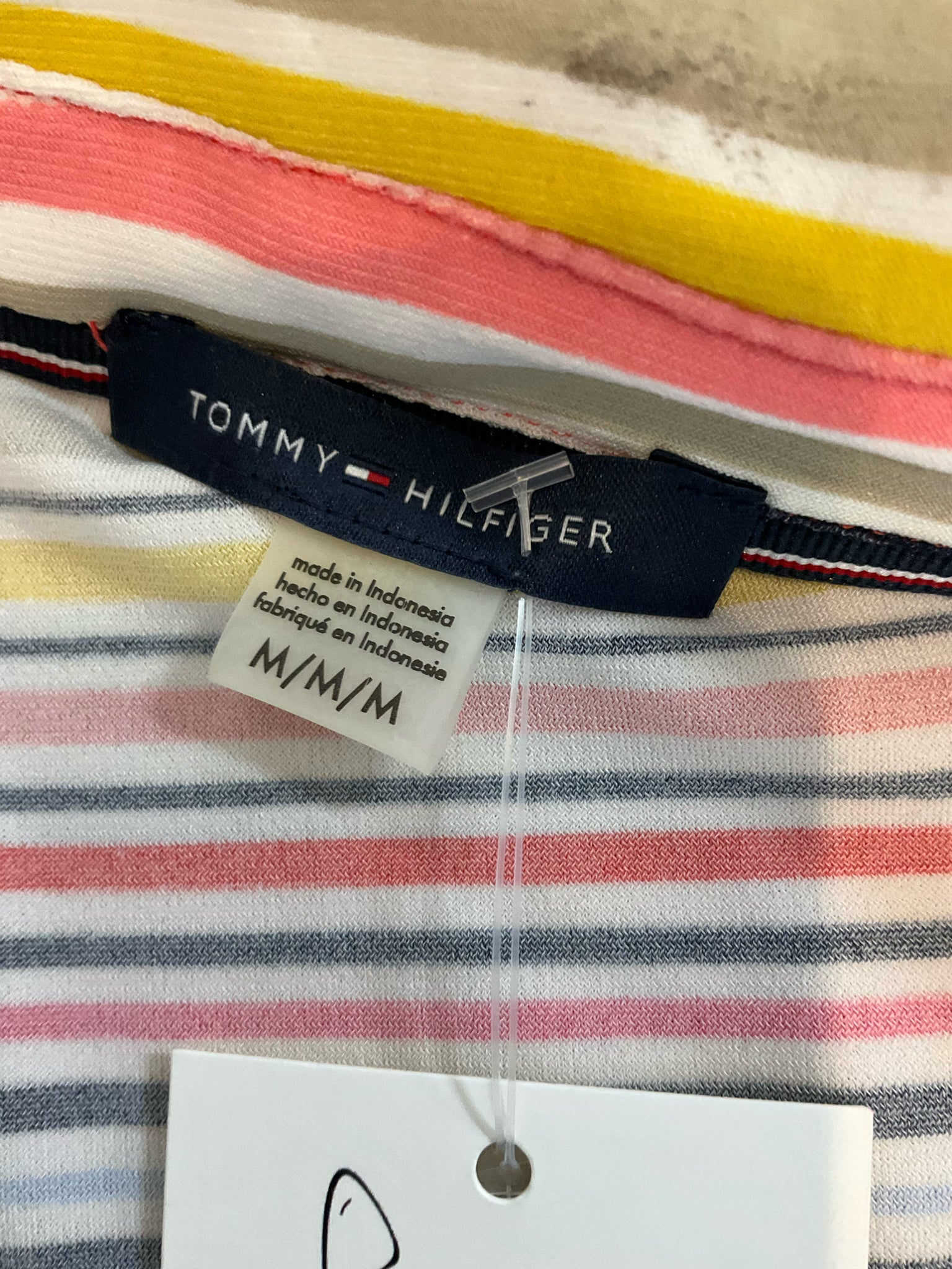 Tommy Hilfiger Multicolor Stripe Sleeveless Polo Tank Top | Size Medium
