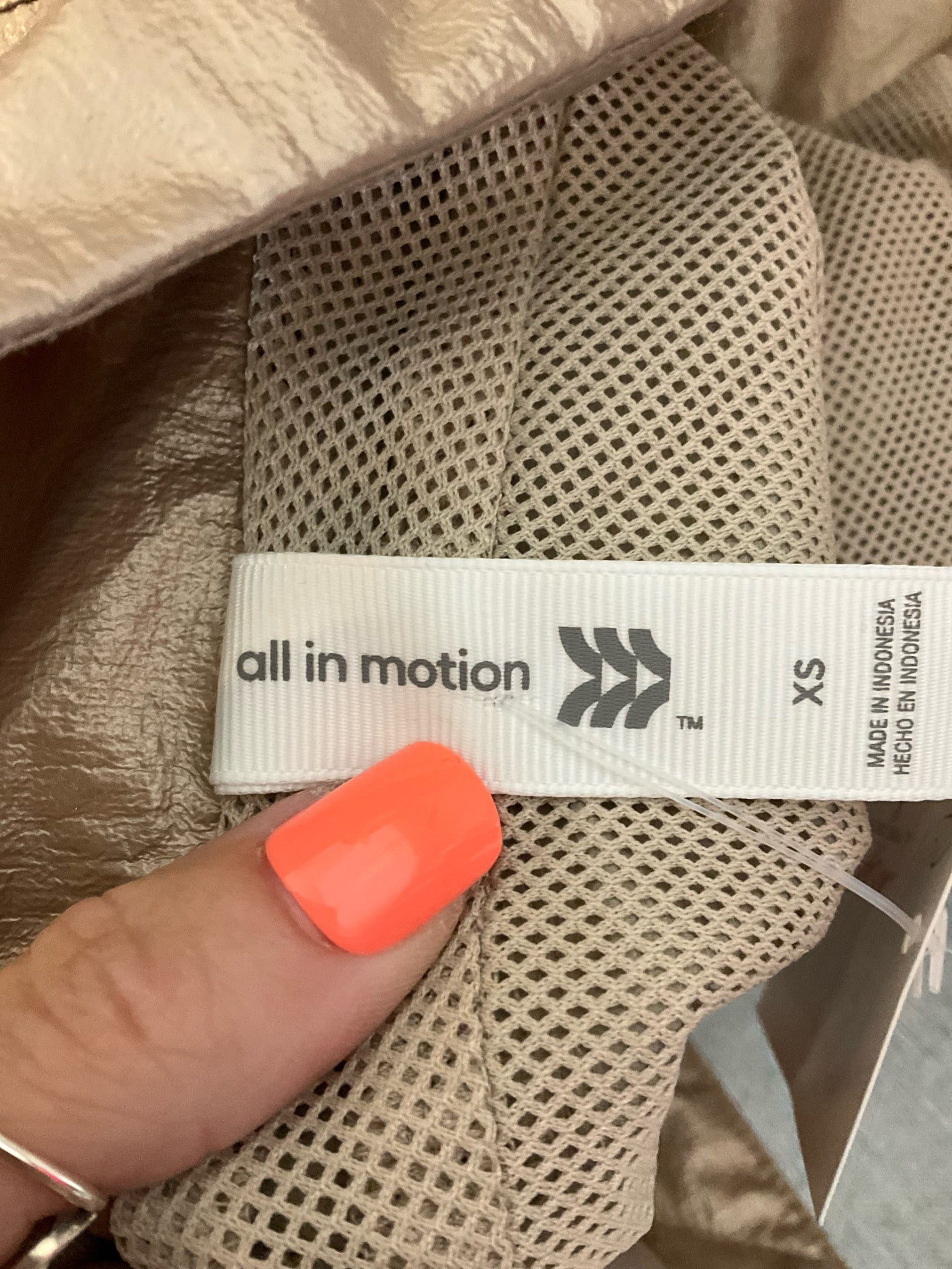 All in Motion Metallic Rose Gold Cropped Bomber Jacket Windbreaker Size XS