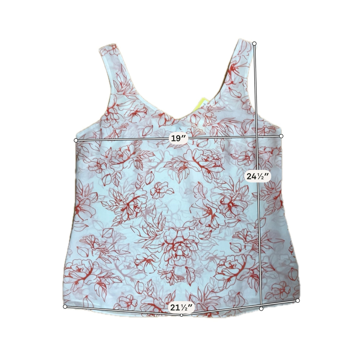 Cabi Sunkissed Cami Floral V-Neck Tank Top Size Medium
