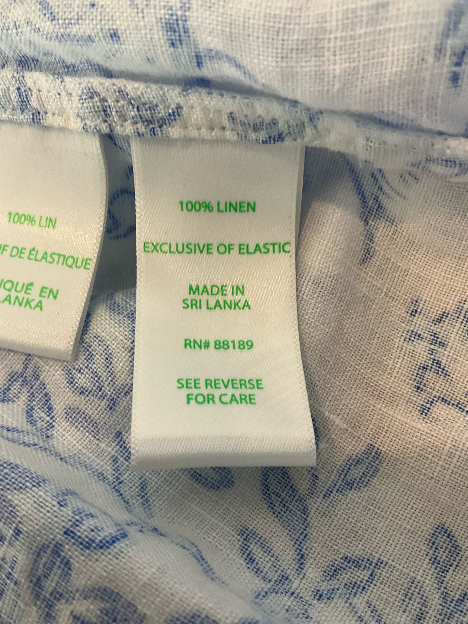 Lilly Pulitzer Tatum Tunic Top Jungle Toile Linen White Blue Size 14