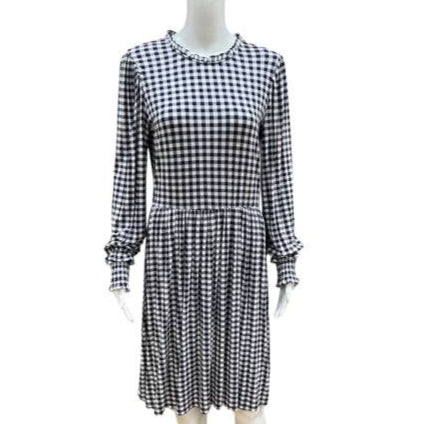Draper James Navy/White Checkered Pre-Owned Ladies Dress - Size Small - Margaret’s Fine Consignment