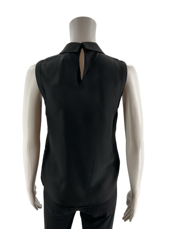 Ann Taylor Black Lace Pre-Owned Ladies Top - Size XS Petite