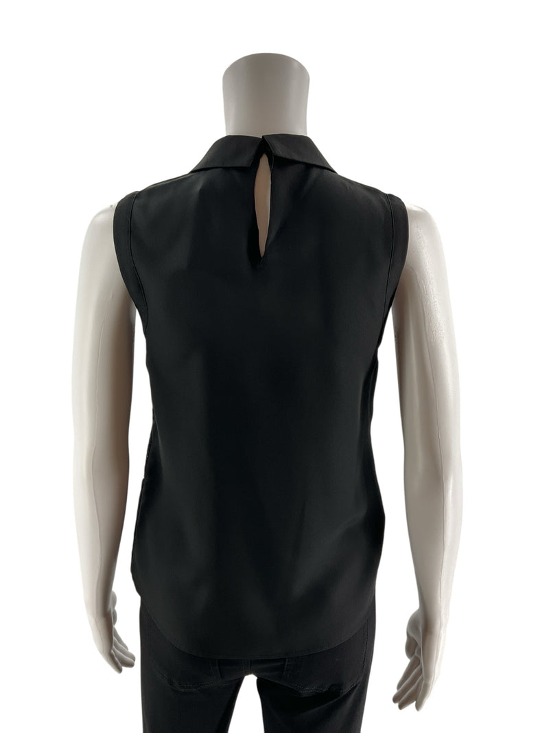 Ann Taylor Black Lace Pre-Owned Ladies Top - Size XS Petite