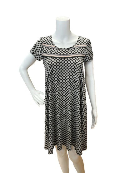 Max Studio Black/White Print Dress Size XS