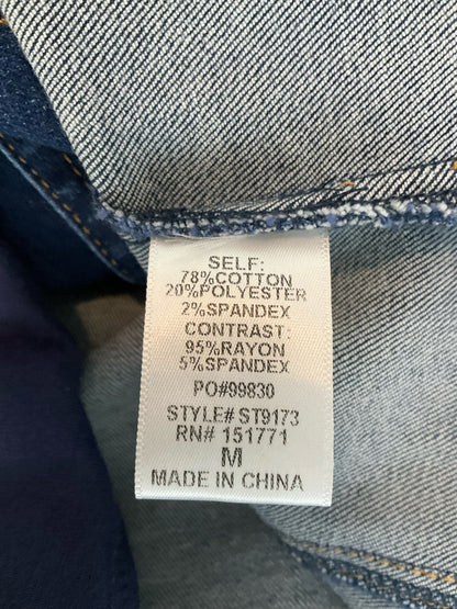 Le Lis Size M Blue Denim Pre-Owned Ladies Casual Top - Upstairs