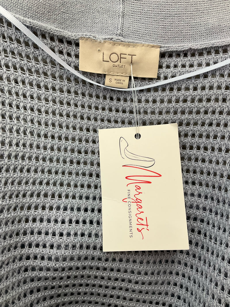 Loft Blue Solid Pre-Owned Ladies Top - Size Small