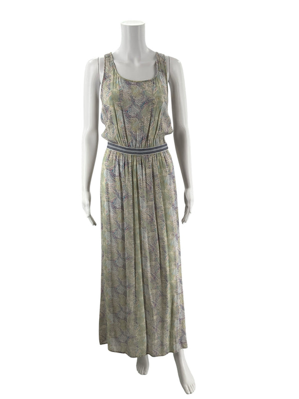 Sita Murt Yellow/Purple Floral Pre-Owned Ladies Dress - Size Small