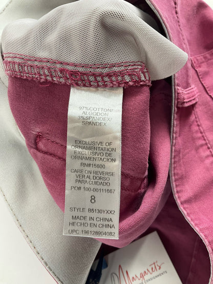 Democracy - Mauve Solid Pre-Owned Ladies Skirt - Size 8