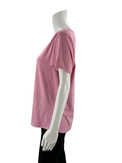 Yogalicious Pink Heathered Pre-Owned Ladies Top - Size Large - Margaret’s Fine Consignment
