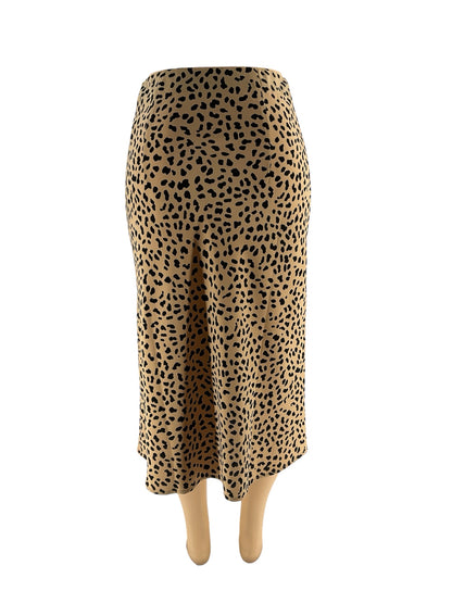 Sanctuary Tan/Black Animal Pre-Owned Ladies Skirt - Size Medium