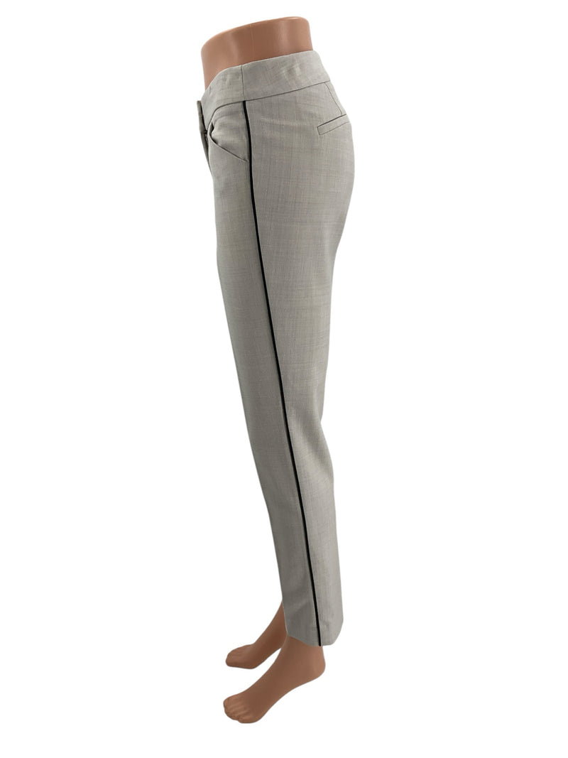 J Crew Light Gray Solid Ladies Pre-Owned Pants - Size 00 - Margaret’s Fine Consignment