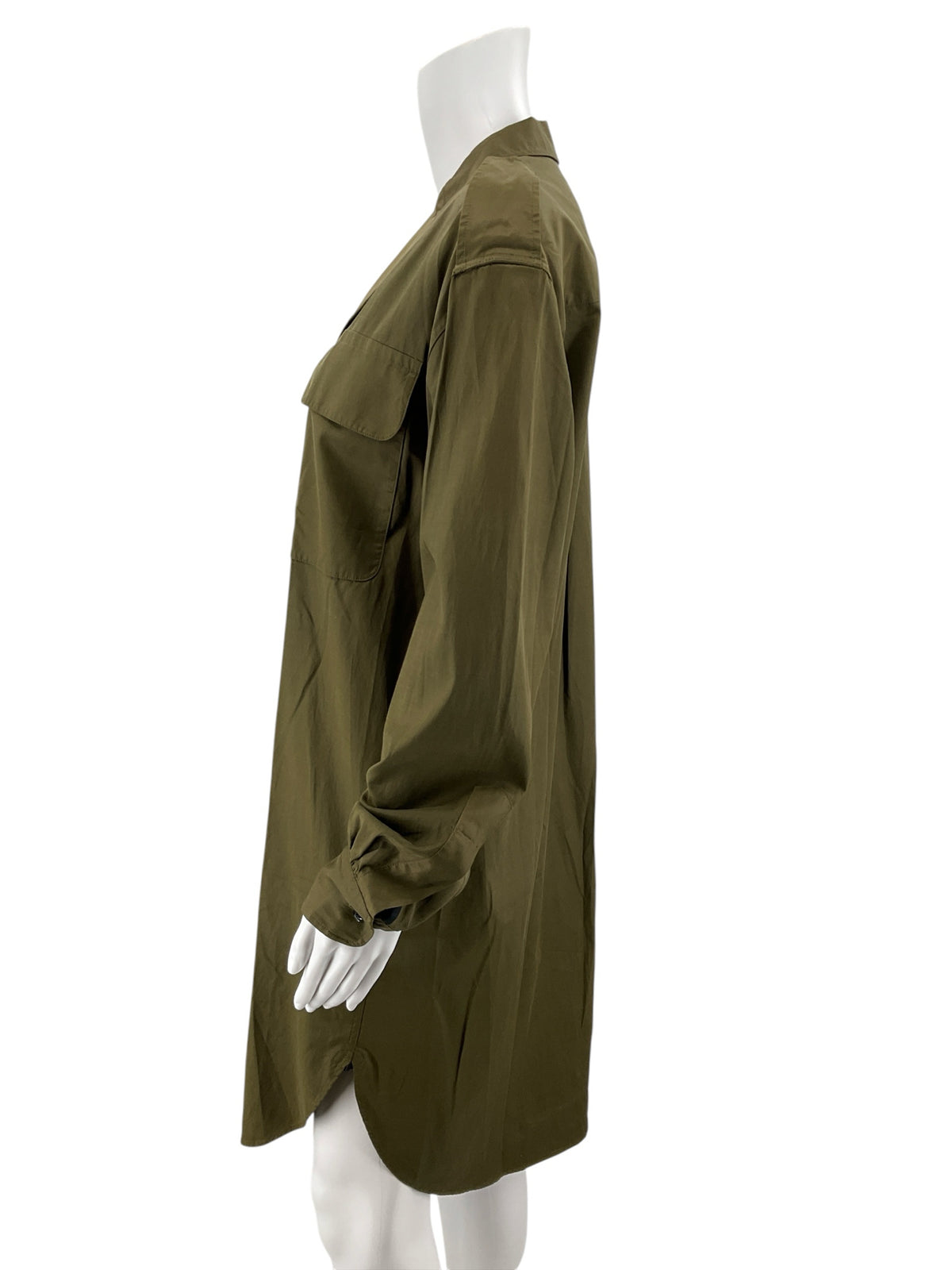 Rag &amp; Bone Archer Army Green Utility Shirt Dress Size Large