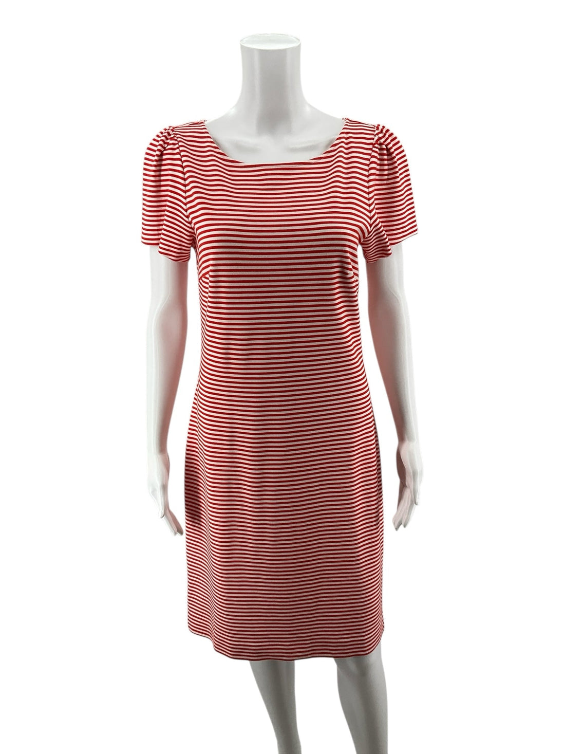 Ann Taylor Red/White Stripe Pre-Owned Ladies Dress - Size 6 Petite - Margaret’s Fine Consignment