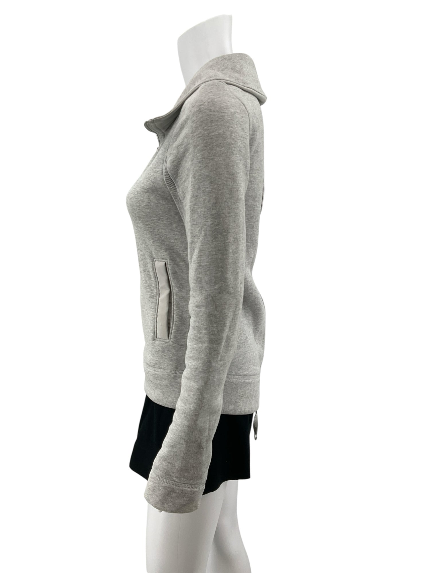 Lululemon Forme Jacket II Full-Zip Heathered Gray Size 4