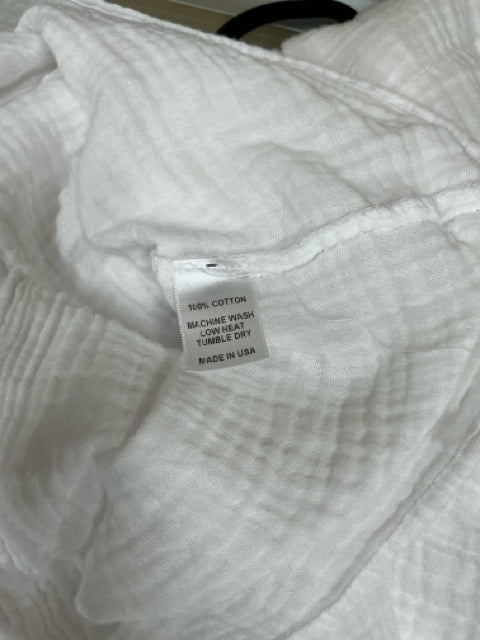 Félicité White Textured Cotton Gauze Midi Dress Size 4 - ONLINE ONLY