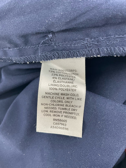 1901 (A Nordstrom Brand) navy/tan Shorts 1901 Nordstrom Floral Print Tailored Shorts Navy Tan Size 0 - Size 0