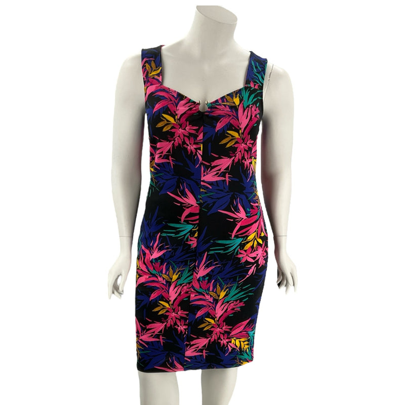 Bold Elements Blue/Pink/Teal Pre-Owned Ladies Dress - Size XL - Margaret’s Fine Consignment