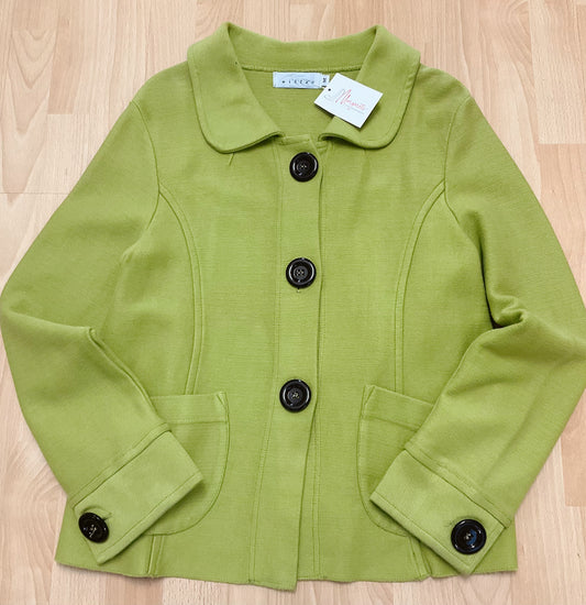 willow Size M Lime Green Solid Jacket