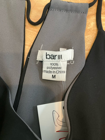 Bar III Black V-Neck Spaghetti Strap Cami Top Size Medium