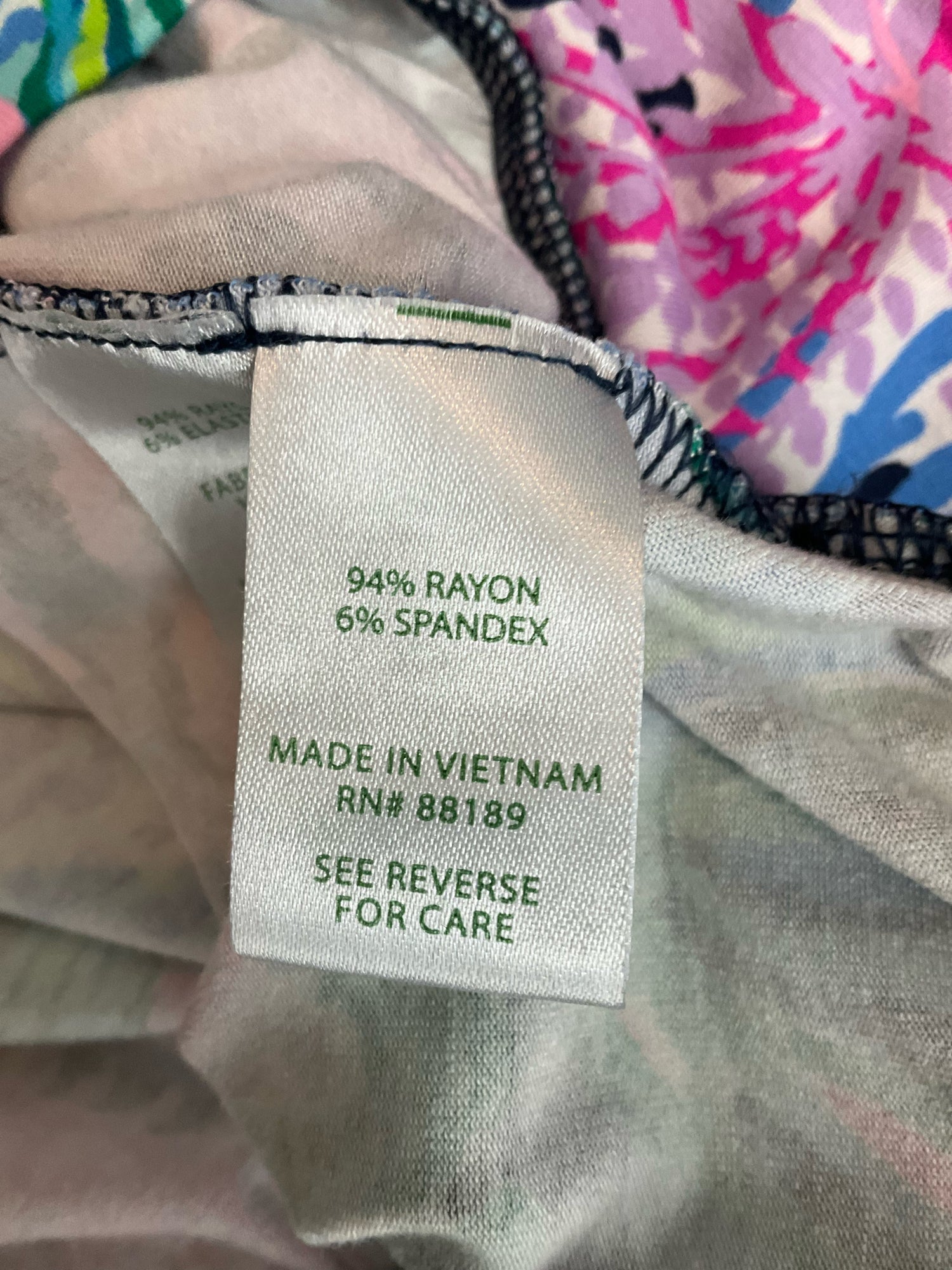 Lilly Pulitzer Neveah Top Sink Or Swim Print Blouson Dolman Sleeve L