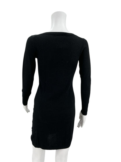 Banana Republic Black Solid Dress Size XS - rear view