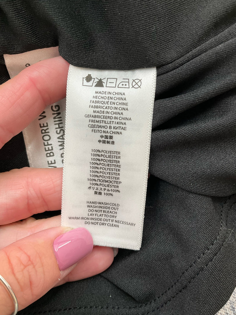 Michael Kors Black/Silver Sequins Pre-Owned Ladies Top - Size Large