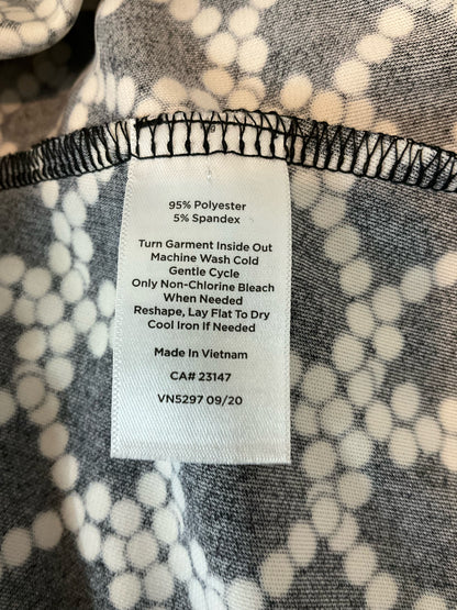 Talbots Petite Dot Lattice Tie-Waist Dress Black White Size Small Petite