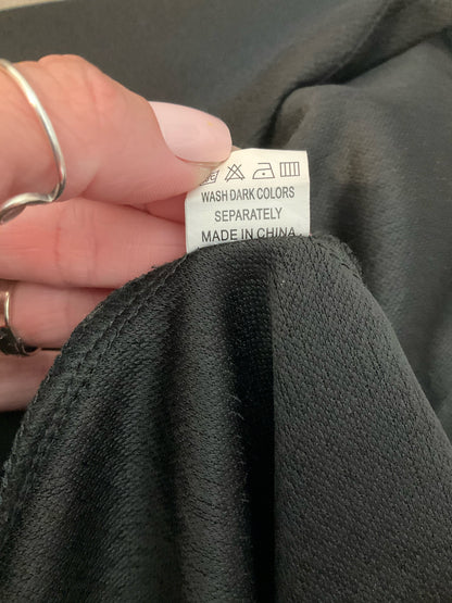 No Brand Houndstooth Tie-Neck Dress Black White A-Line Size XL