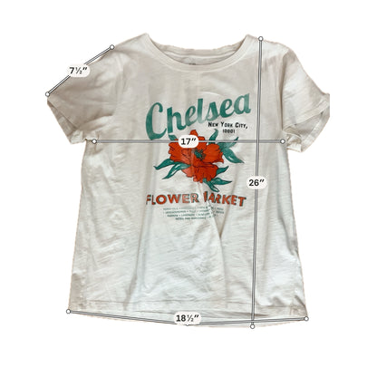 J.Crew Chelsea Flower Market NYC Graphic Tee Re-Imagined Cotton Top XL