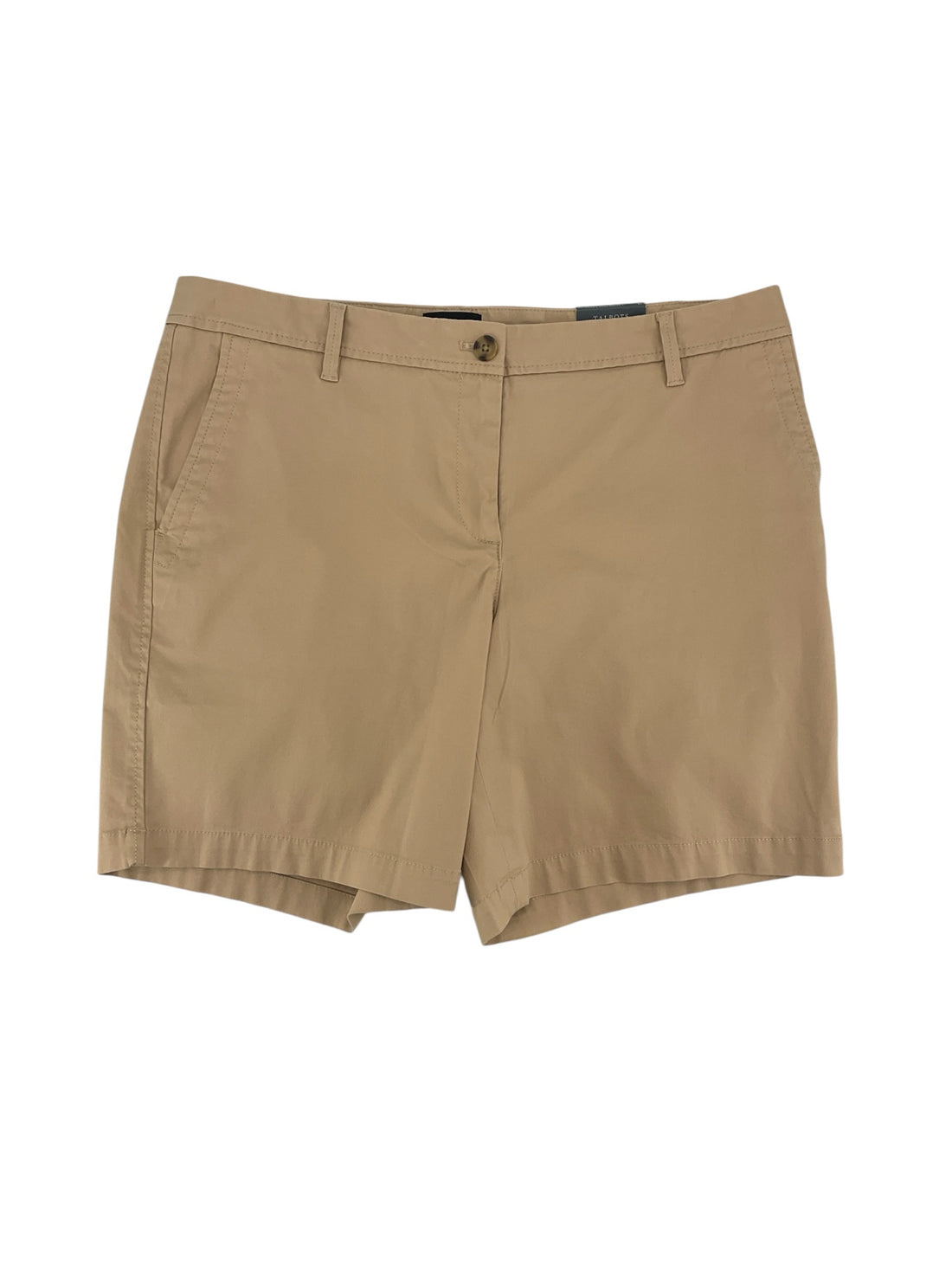 Talbots Relaxed Chino Shorts 7" Khaki Supersoft NWT Size 10
