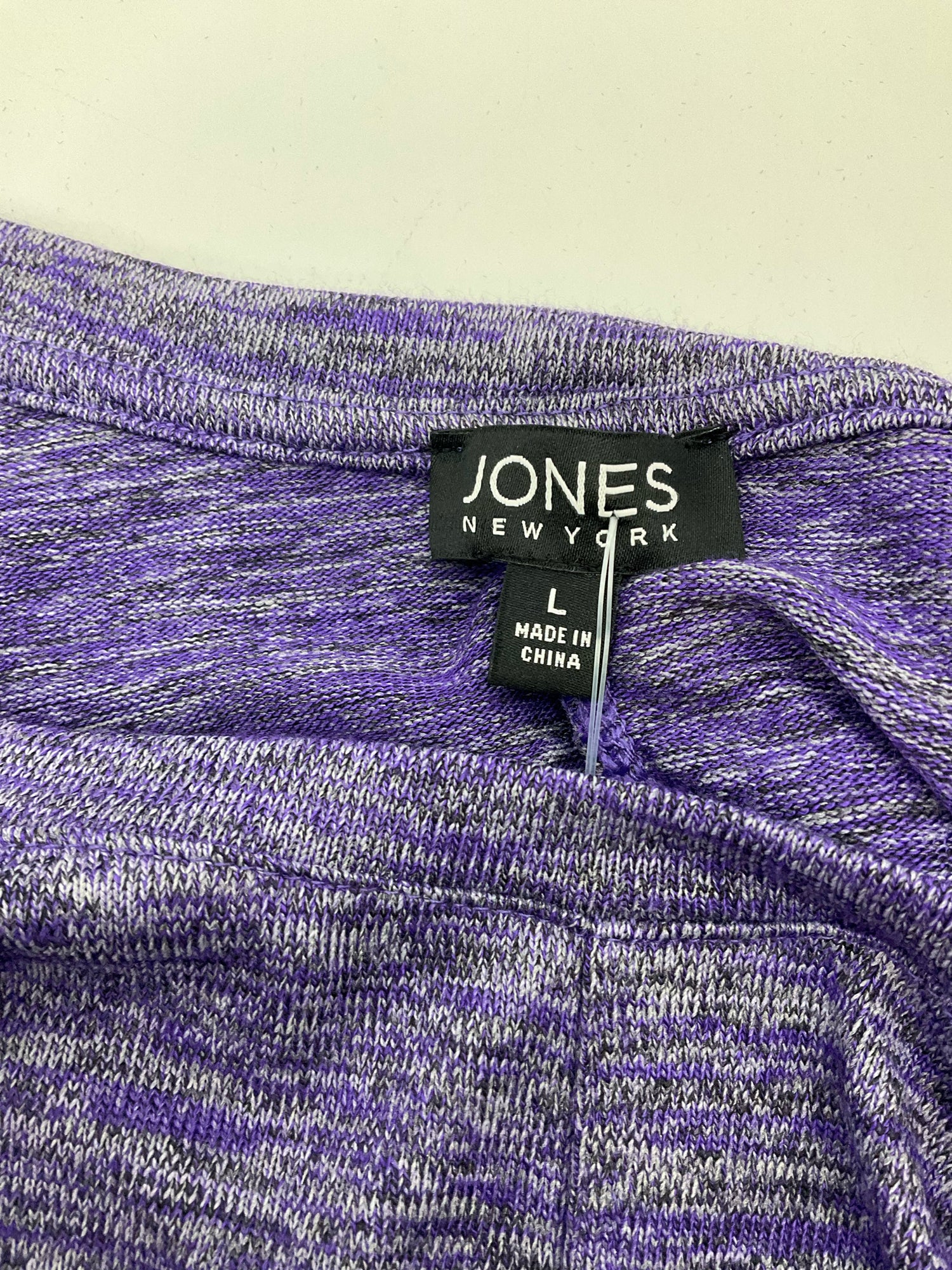 Jones New York Purple Heathered Pre-Owned Ladies Top -  Size Large