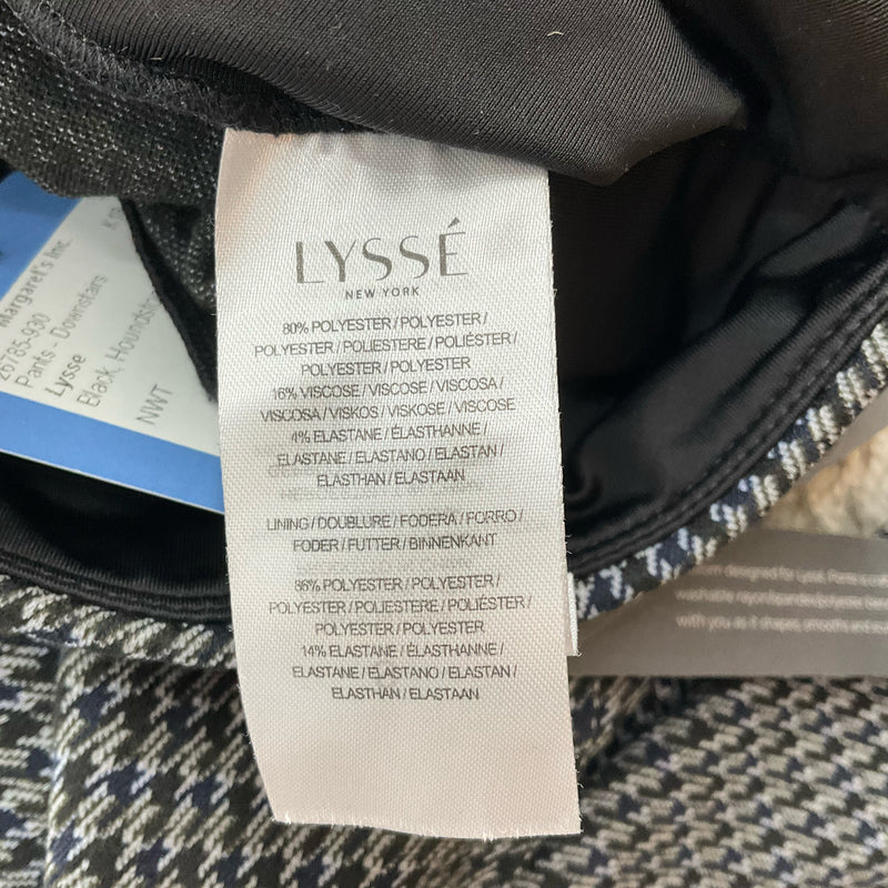 Lyssé Black & White Houndstooth Pull-On Pants – Size Small, New With Tags - Margaret’s Fine Consignment