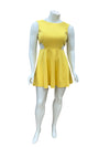 Lulus Yellow Solid Dress Size XL