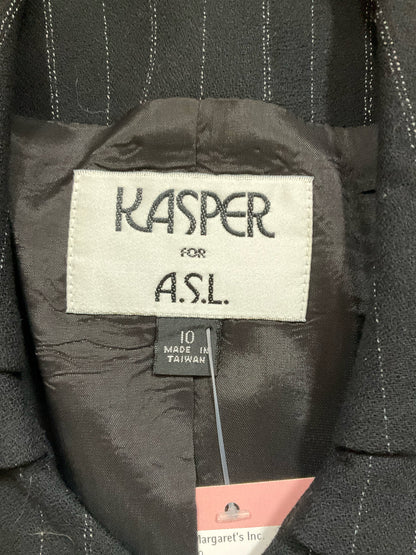 Kasper for A.S.L.Kasper for A.S.L. Pinstripe Notched Collar Blazer Jacket Size 10