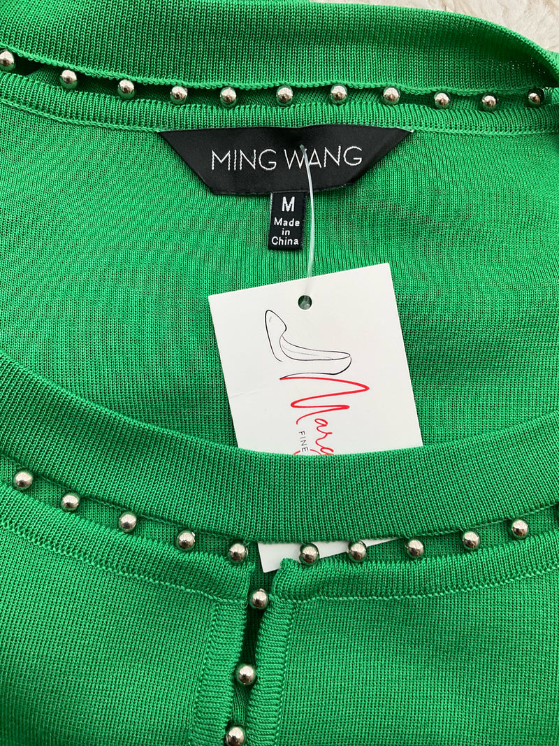 Ming Wang Green Beaded Pre-Owned Ladies Dress - Size Medium
